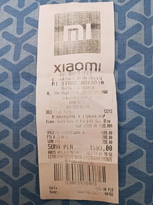 Smartfon Xiaomi Redmi Note 11 Pro 5G/64GB