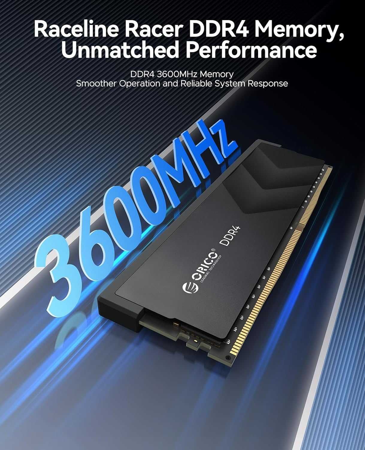 Memórias RAM ORICO Raceline Racer DDR4 32GB (2x16GB) 3600MHz CL18
