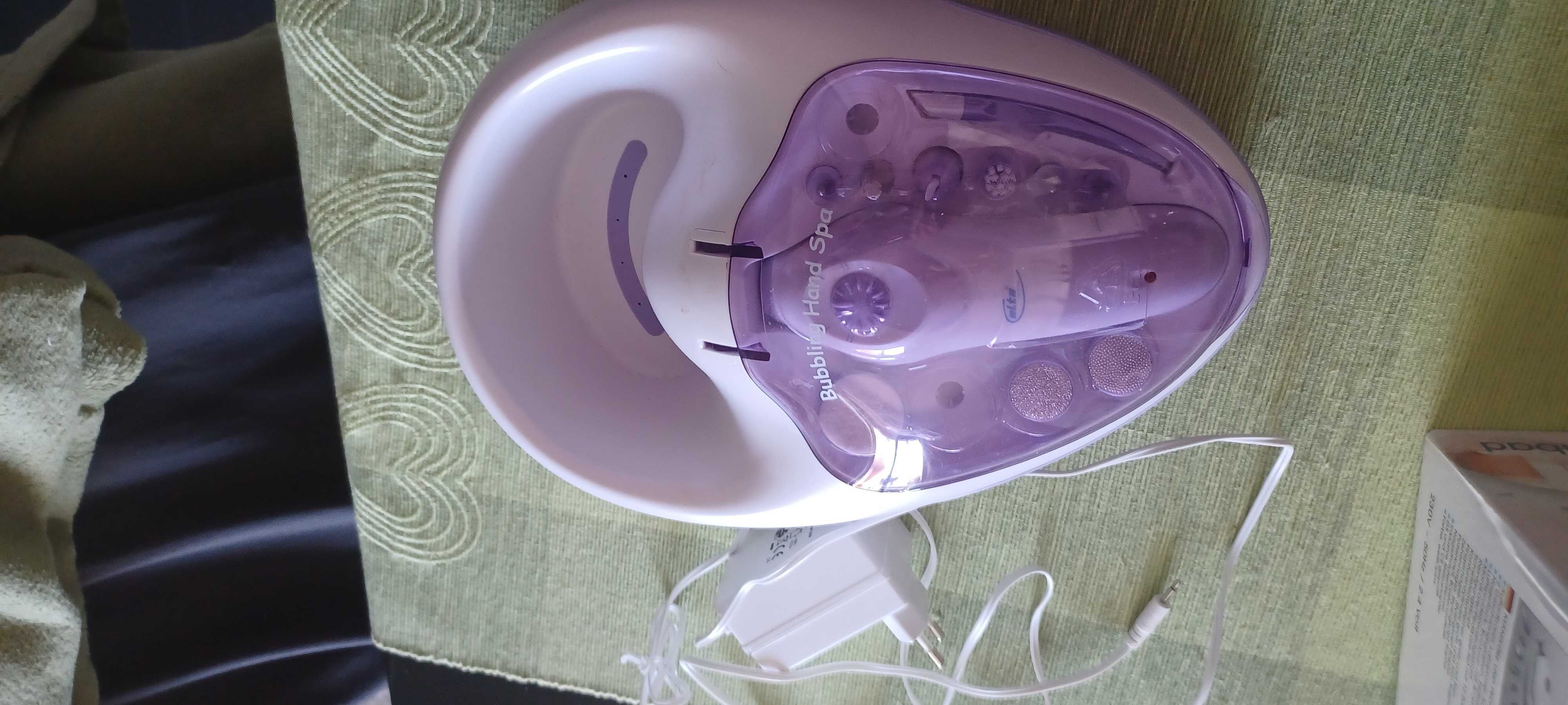 Zestaw do manicure i pedicure z ręczną wanną z hydromasażem