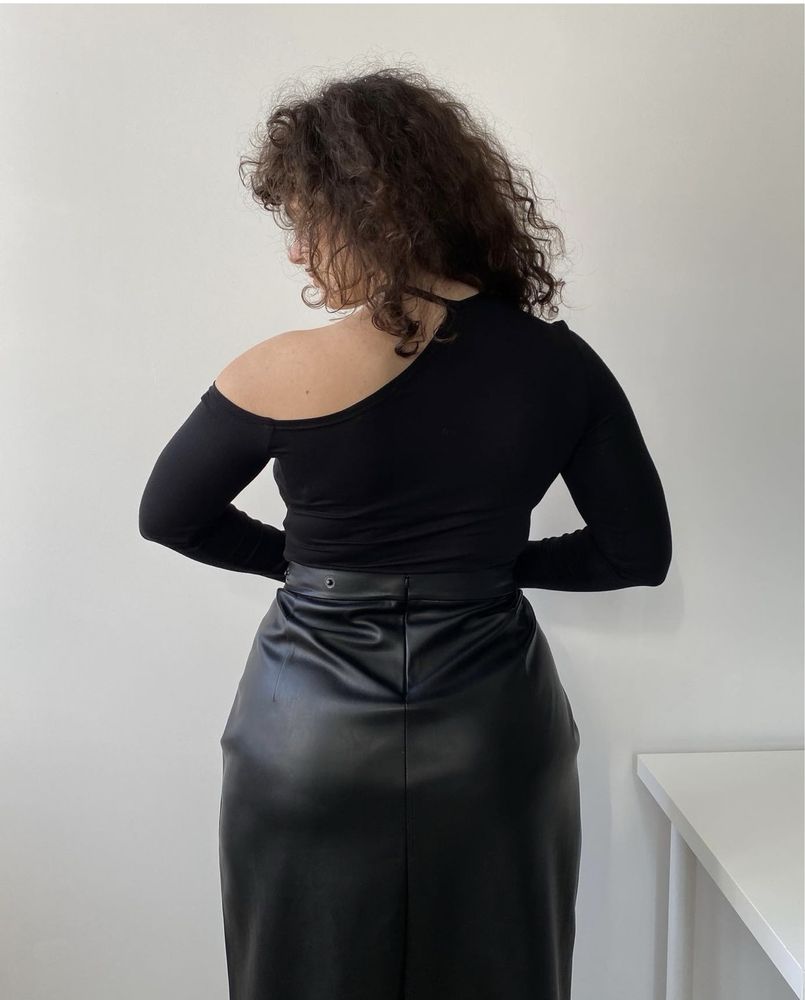 Спідниця-трансформер із еко-шкіри (plus size)