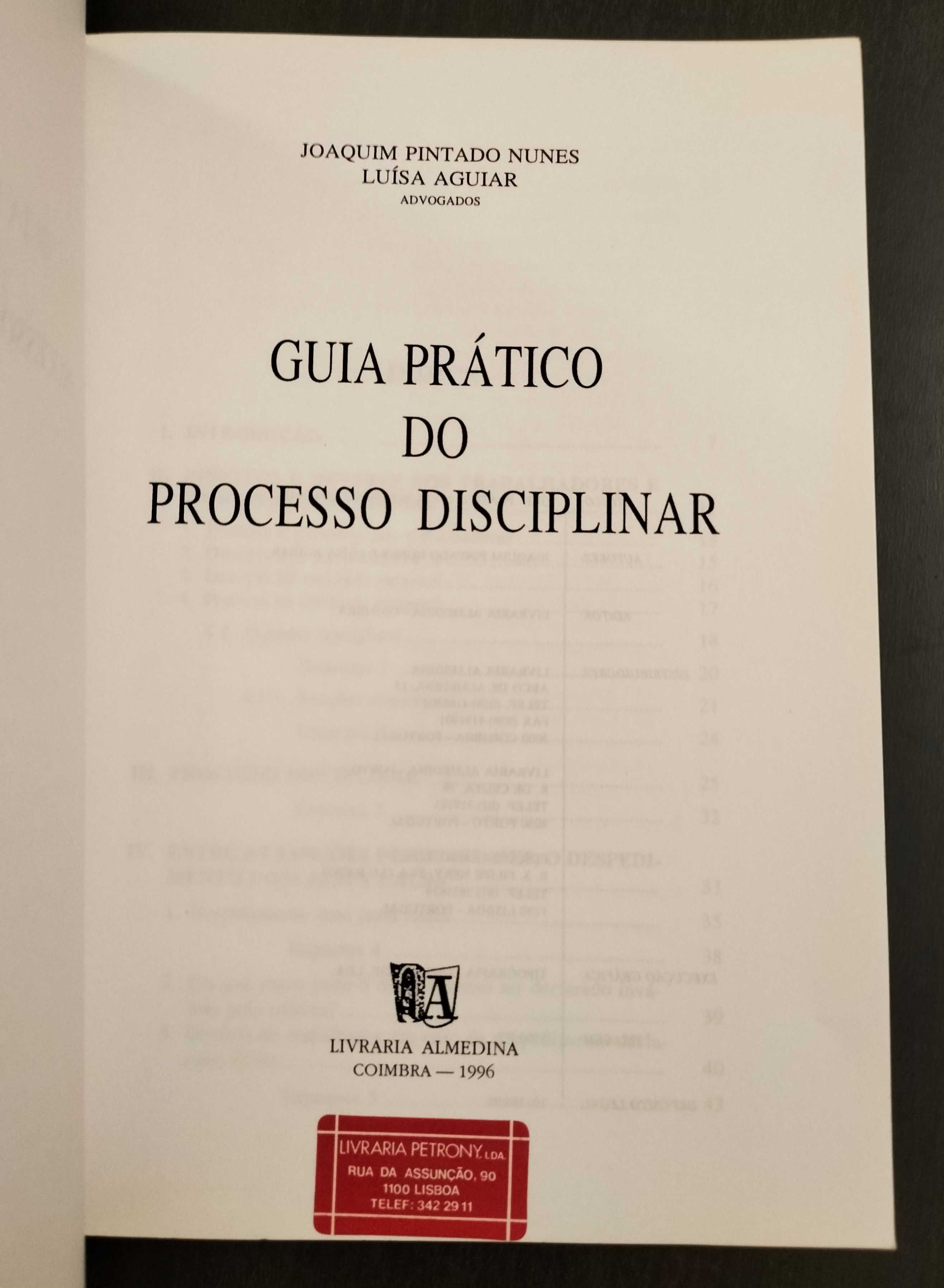 Joaquim P. Nunes - Luísa Aguiar - Guia prático do processo disciplinar