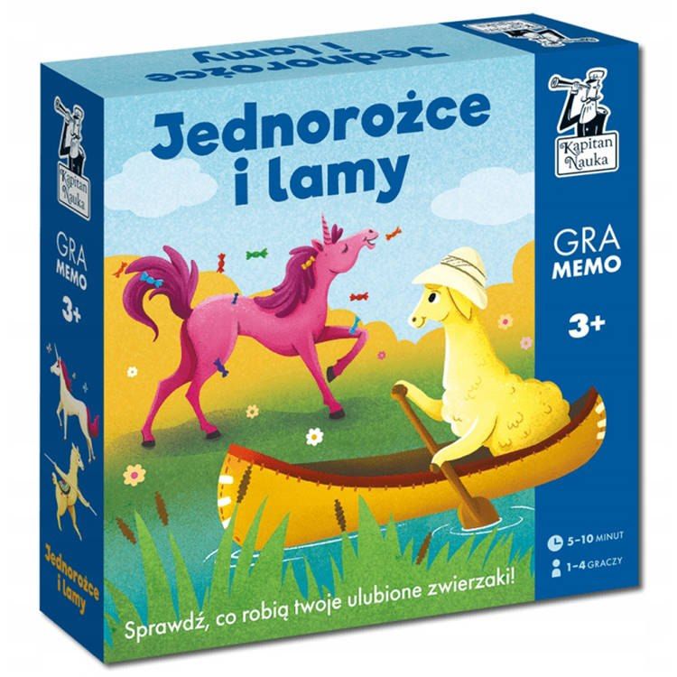 Kapitan Nauka Jednorożce i lamy Gra MEMORY GR0549