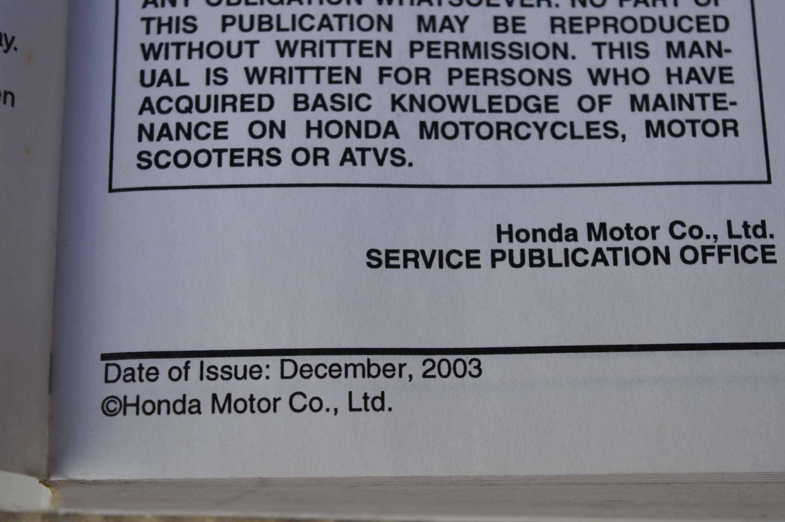 Honda CBF 600 pc38 SERWISÓWKA instrukcja manual OEM