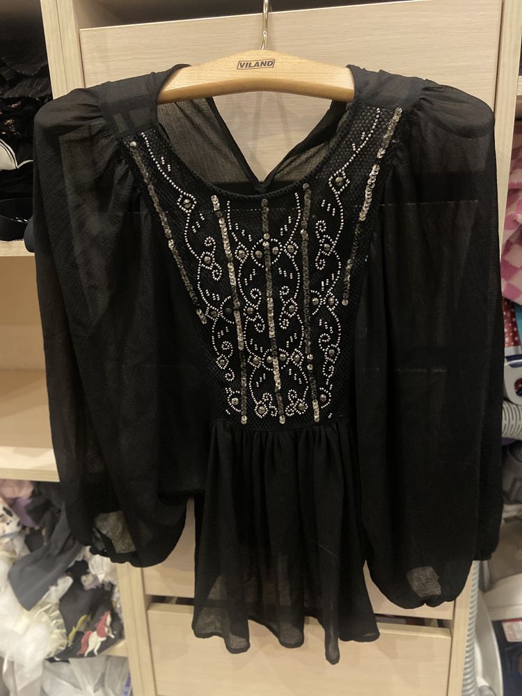 Нова чорна блуза ZARA розмір M