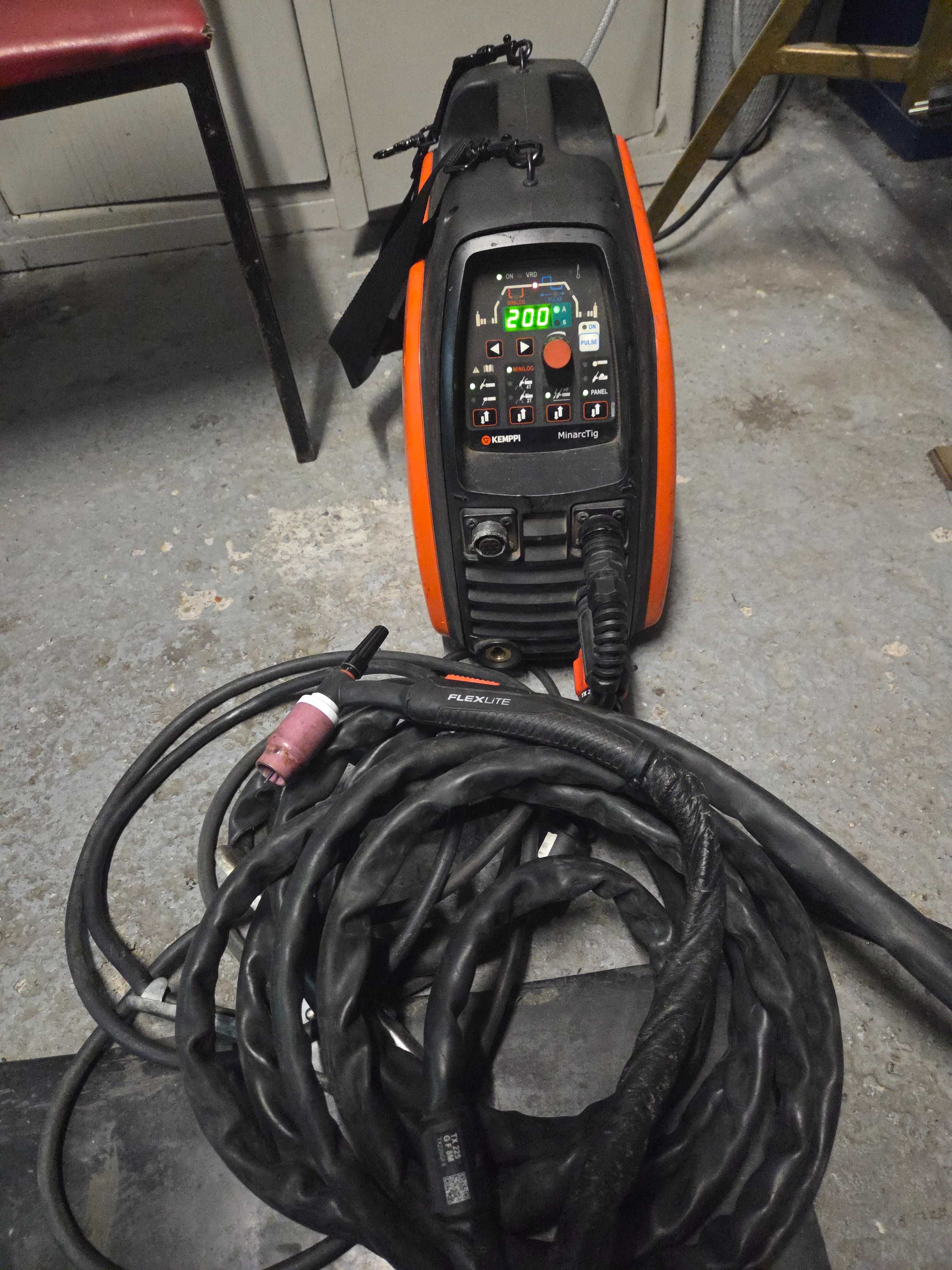 Kemppi minarctig 200 mlp spawarka tig puls pakiet 8m stan bdb