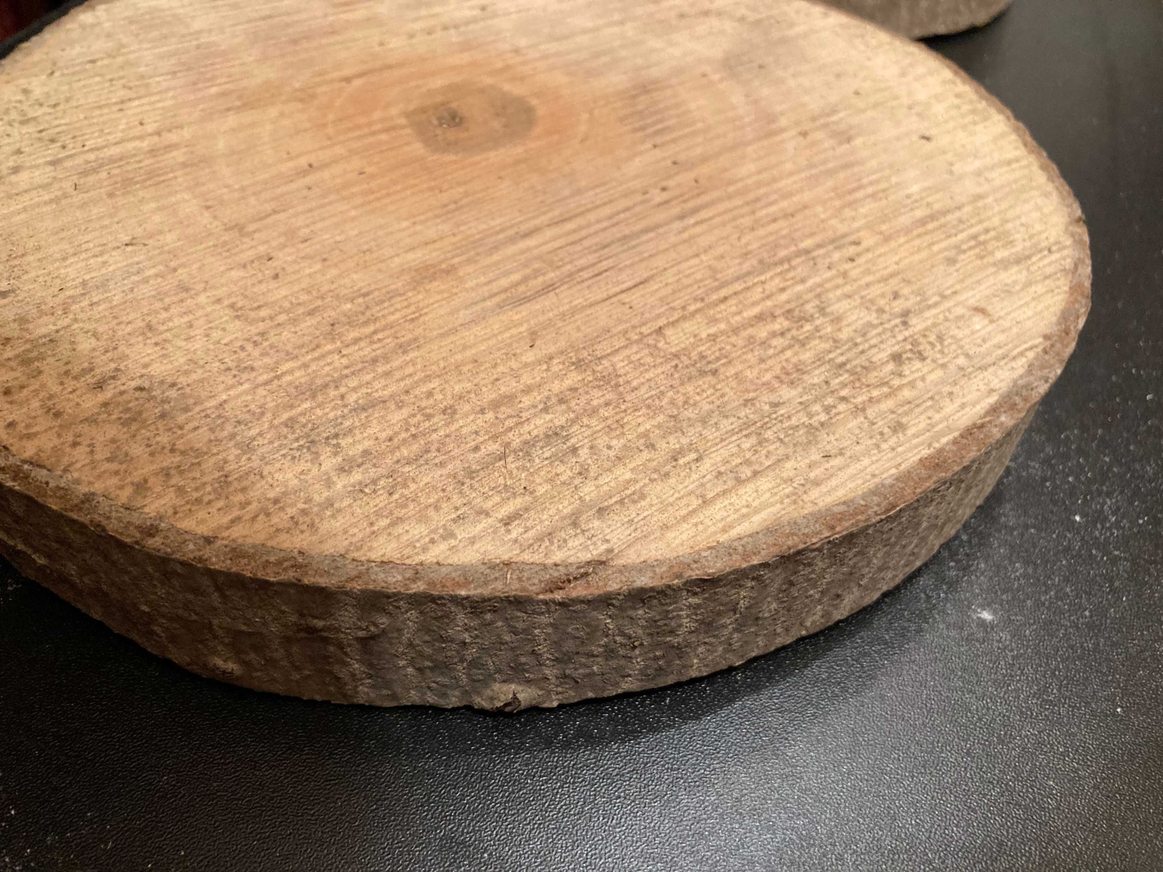 Plastry drewna, krążki drewniane orzech włoski 20cm