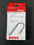 Equip hub koncentrator USB 3.2 Gen 1 Type-A 5000 Mbit/s szary