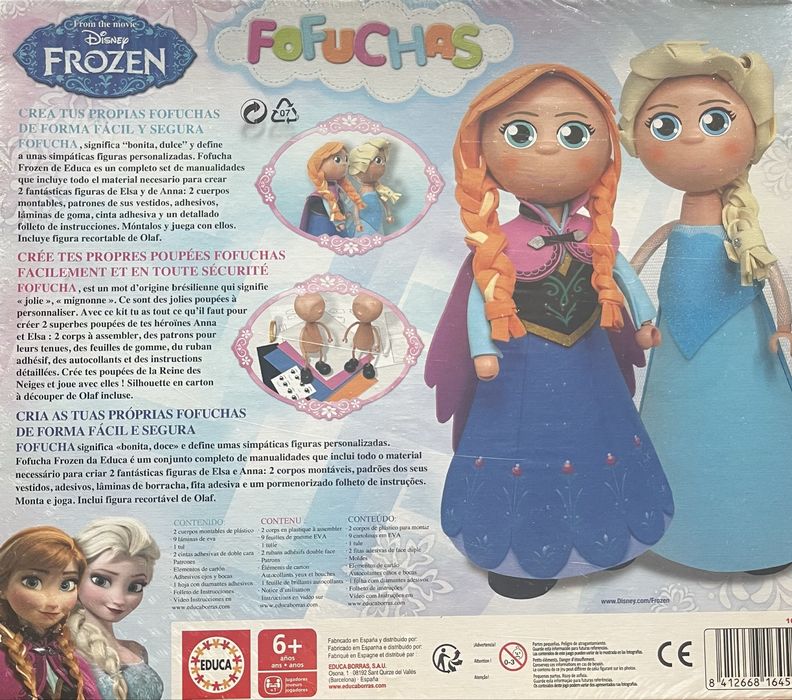 Brinquedo - fofuchas Frozen, +6anos