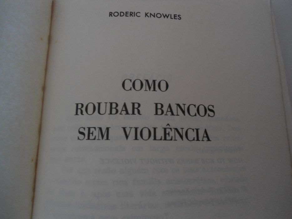Como Roubar Bancos Sem Violência - Roderic Knowles (1973)