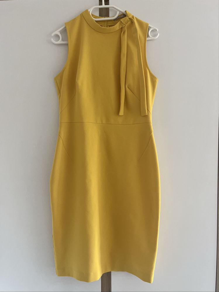 żółta elegancka sukienka orsay