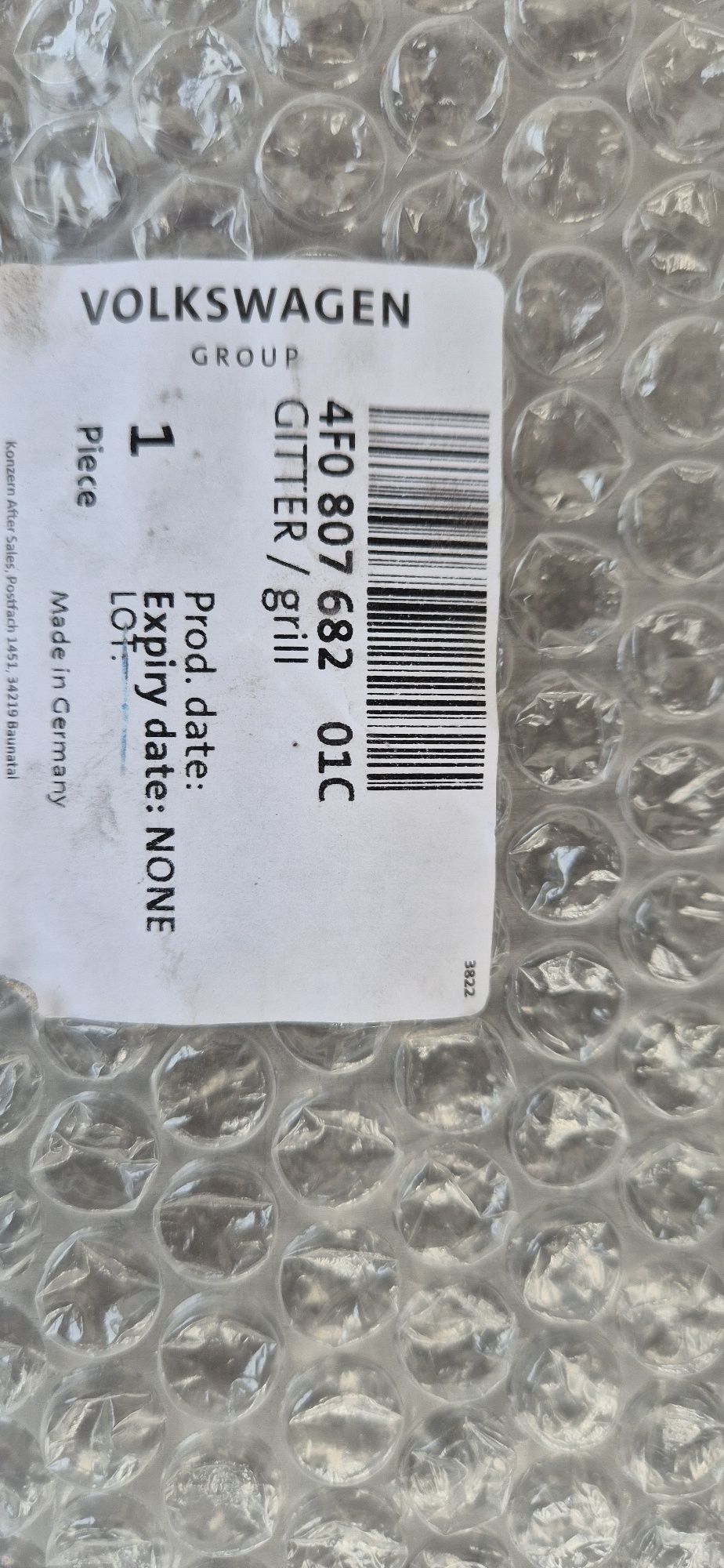Kratka przedniego zderzaka