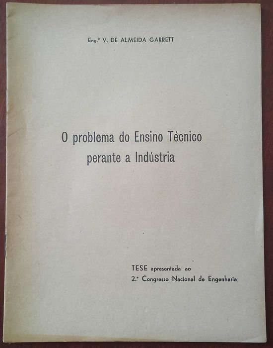 O Problema do Ensino Técnico perante a Indústria 1948
