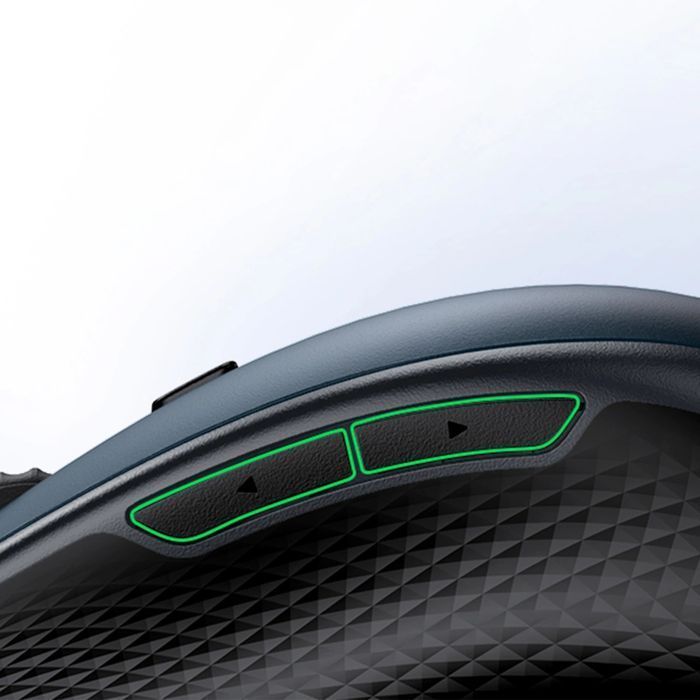Bezprzewodowa mysz Ugreen ergonomiczna Bluetooth 2.4 GHz niebieska