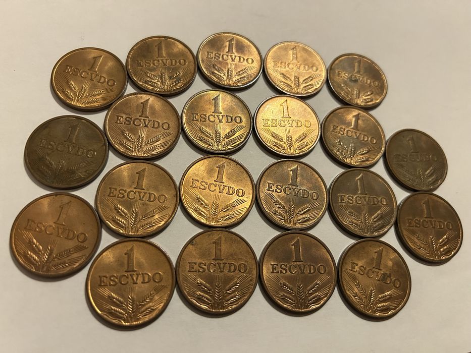 Lote 21 moedas 1 escudo 1979