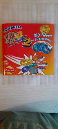 Caderneta Pokemon Tazos 2 Matutano quase completa original Nintendo