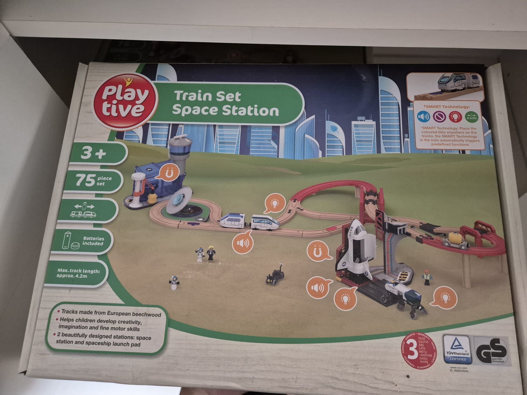 Playtive Drewniana kolejka - stacja kosmiczna