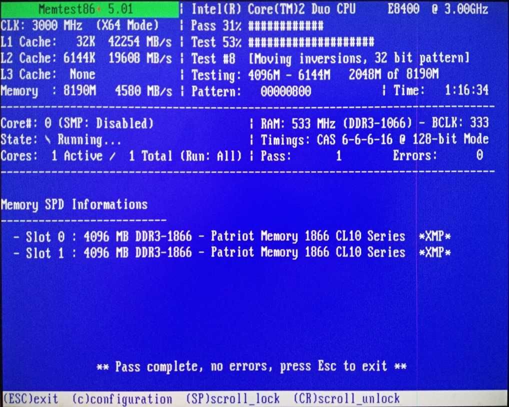 DDR3 4Gb + 4Gb 1866MHz PATRIOT (PC3-14900) - для Socket 775 и выше -