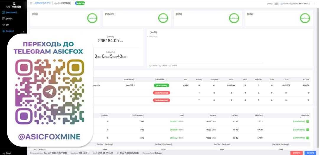 Bitmain Antminer S21 Pro 245T асик asic асік розгін асіків