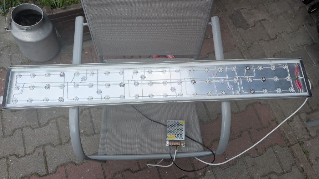Lampa LED do akwarium 110cm biało niebieska dla roślin