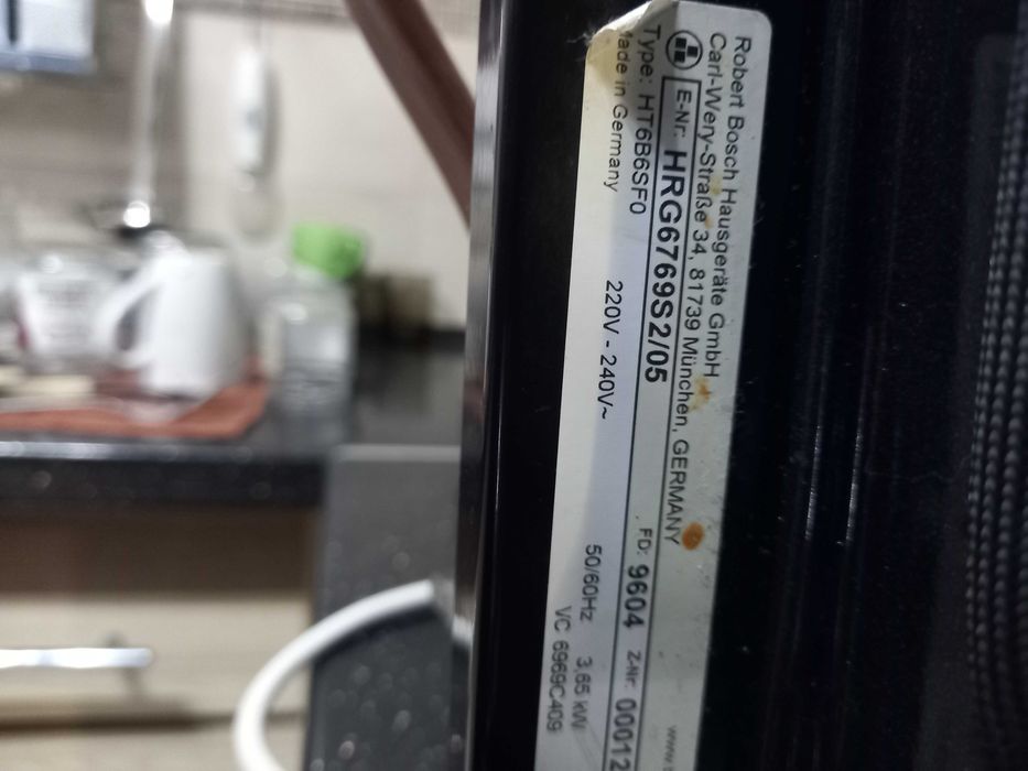 Духова шафа пароварка духовка вмонтована електричн Bosch HRG6769S 2 05