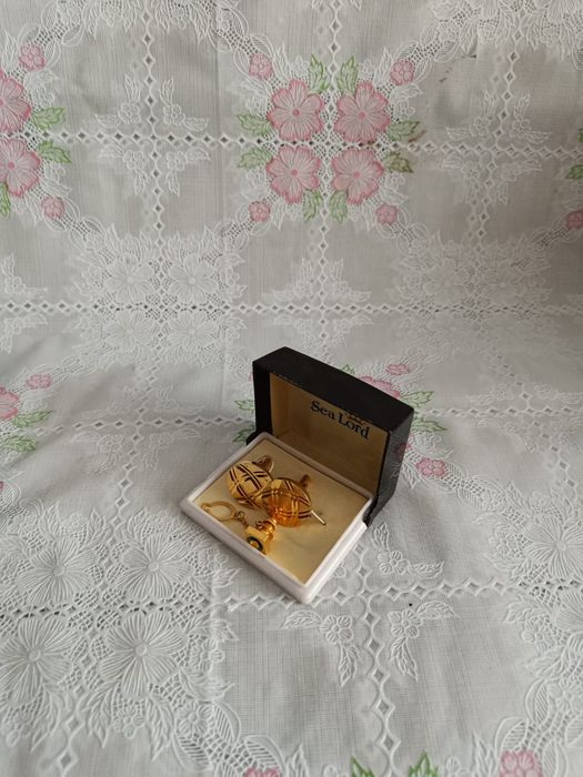 Запонки мужские позолоченные Sea Lord (Англия) из70- 80-х годов