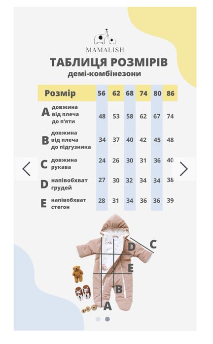 Комбінезон дитячий mamalish