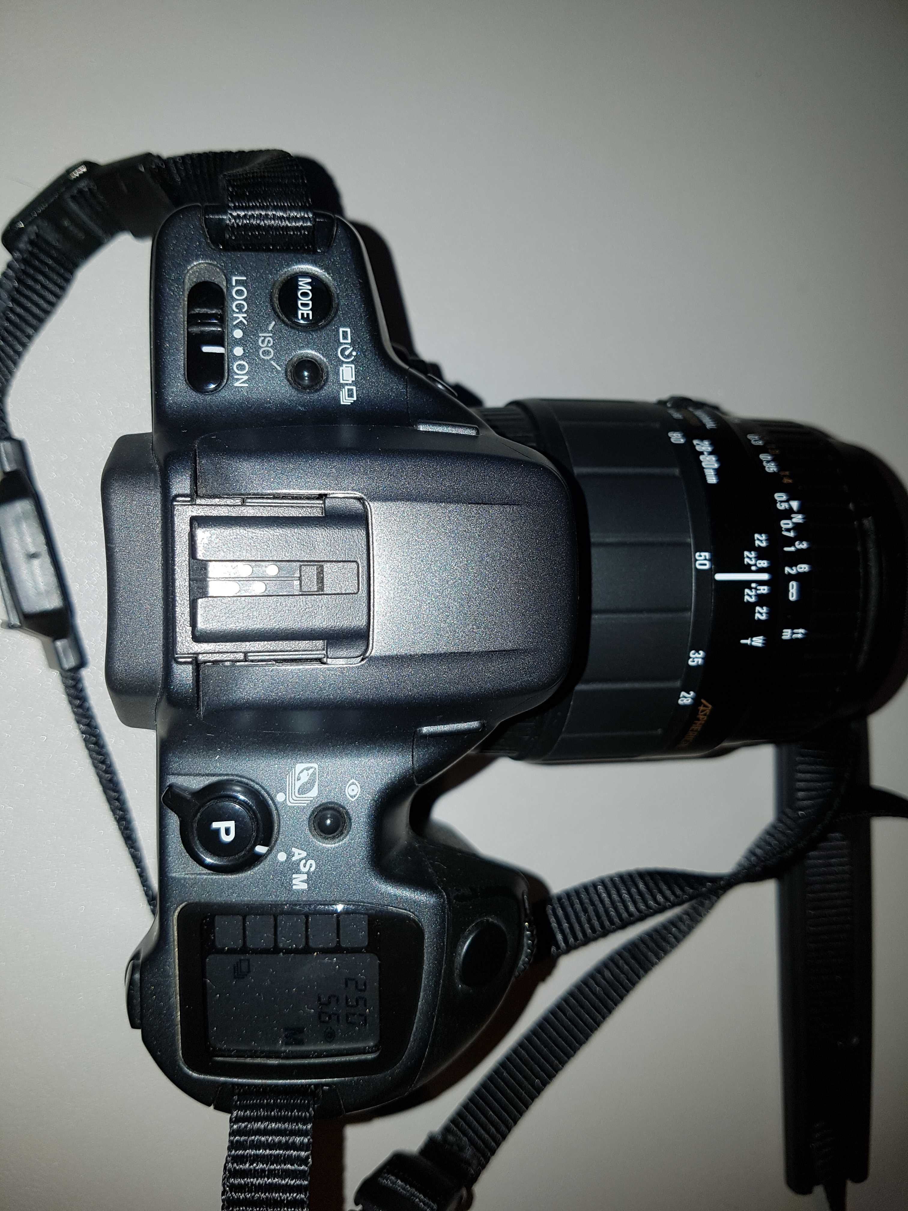 Aparat Minolta Dynax 500si Sigma 28-80 Macro torba Hama filtr_ Gdańsk