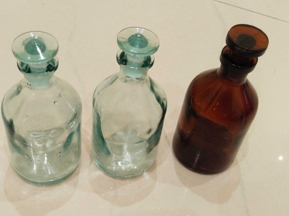 Склянка для реактивів з вузьким горлом, притертою пробкою ,3 шт.