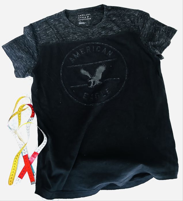 American Eagle Outfitters czarna koszulka T-shirt orzeł