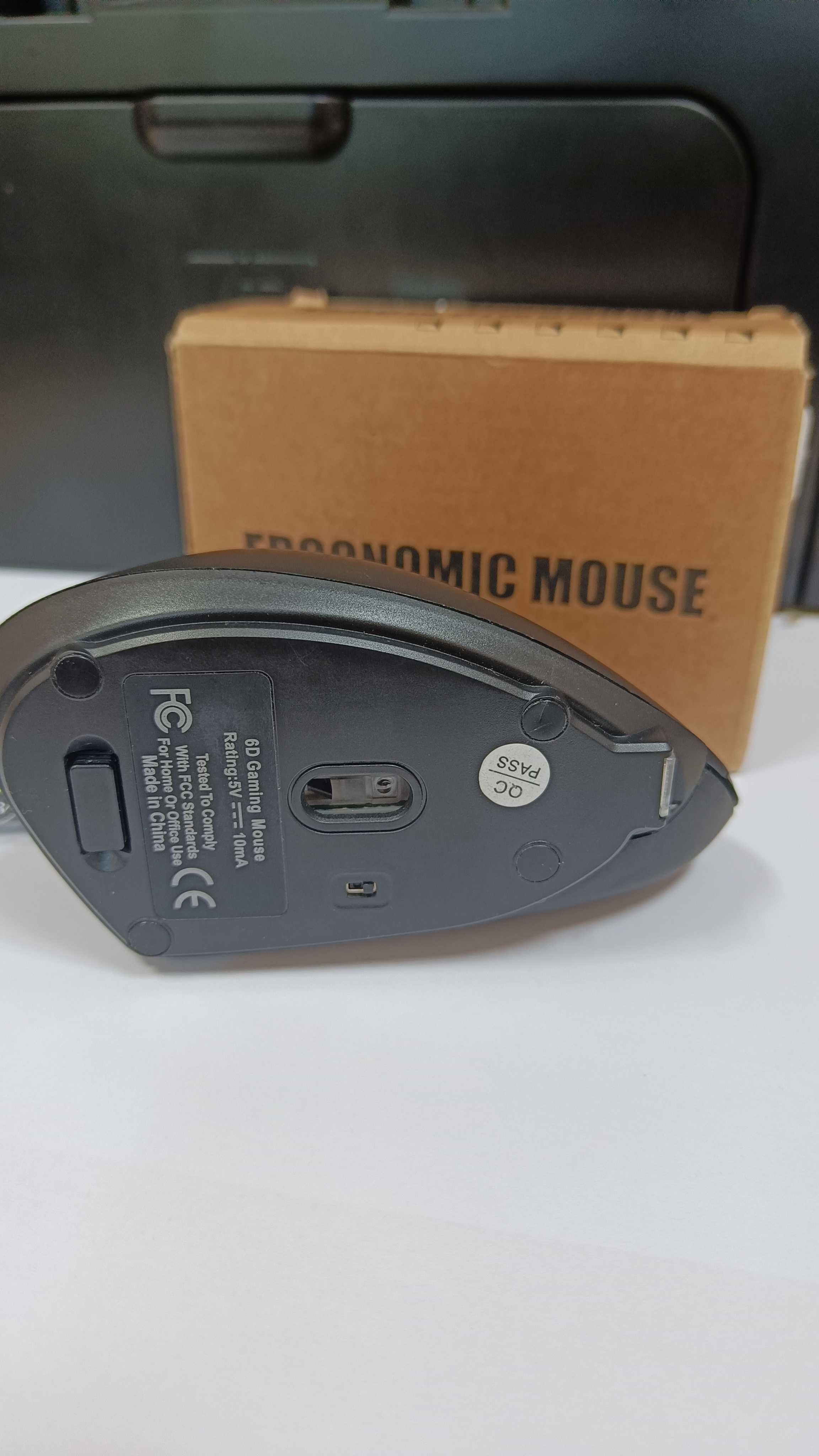Mysz pionowa Myszka do komputera ergonomiczna dla praworęcznych