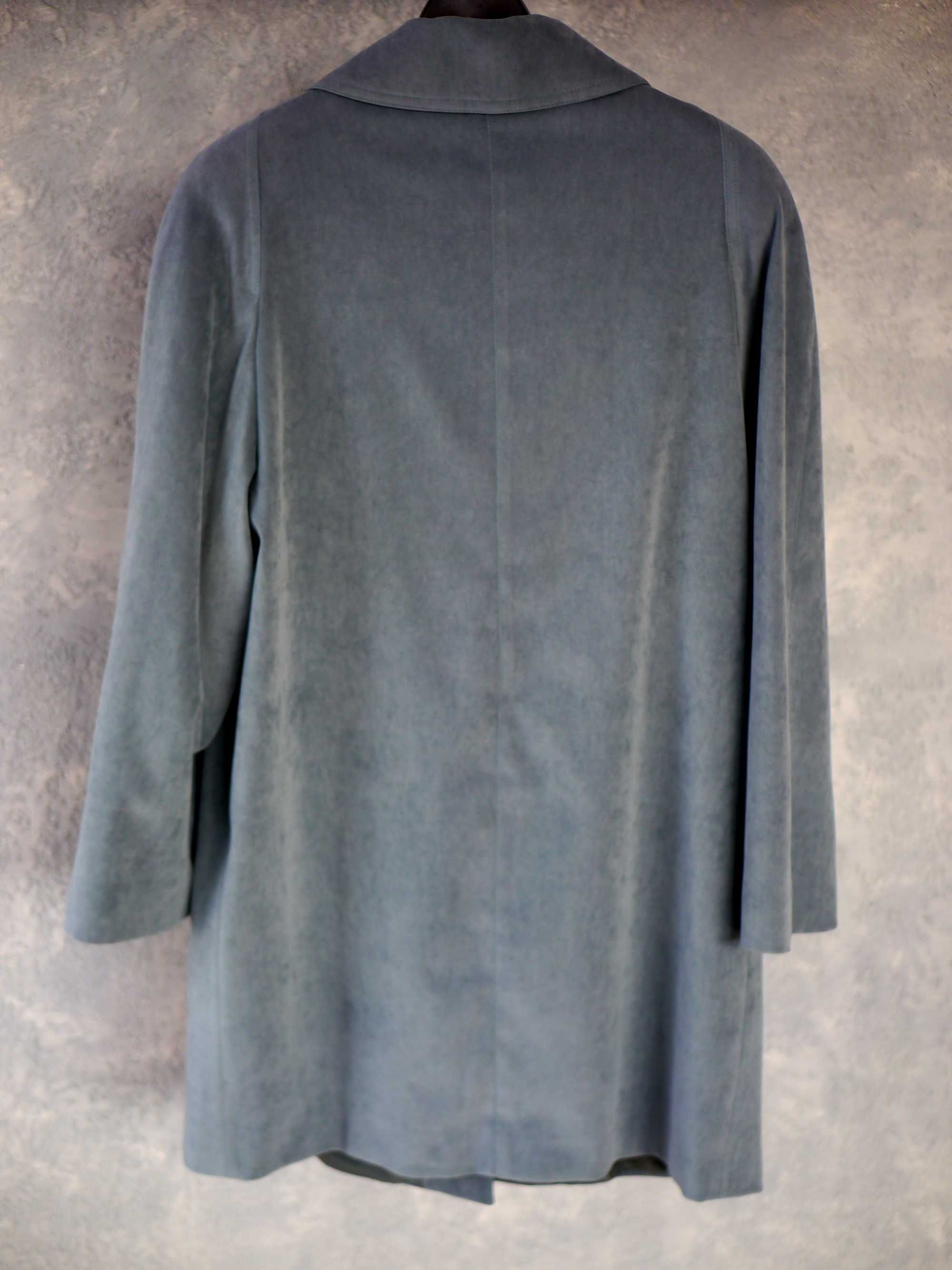 Klasyczny płaszcz przejściowy,  zielony, Gracja, L/XL