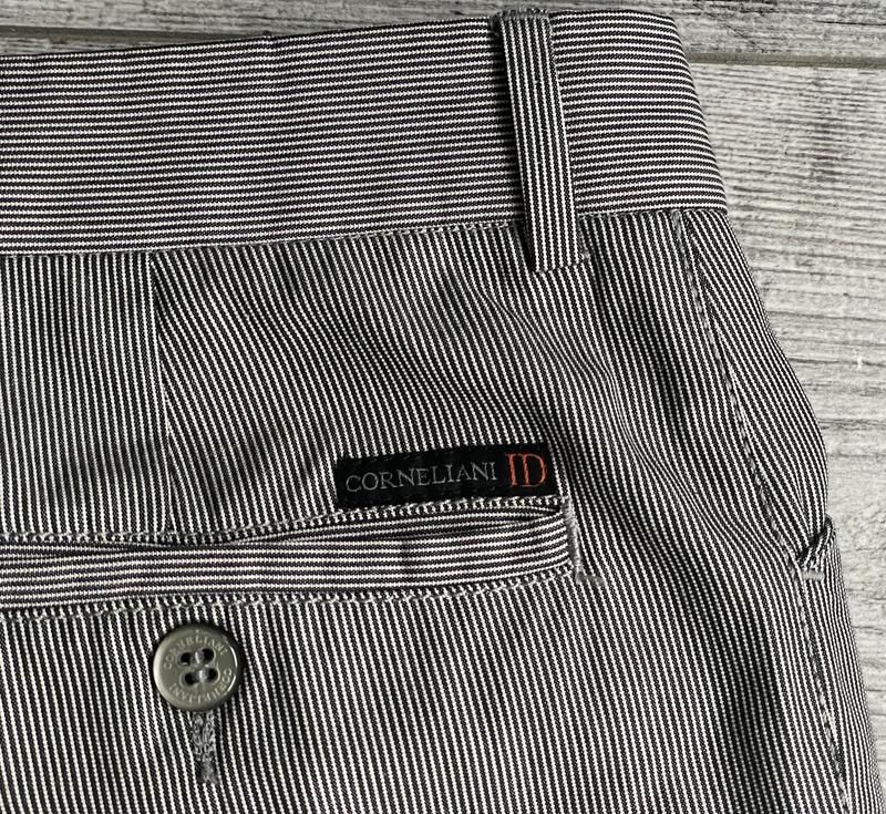 Штани\Чіно Corneliani ID Cotton-Silk Striped Chino Pants