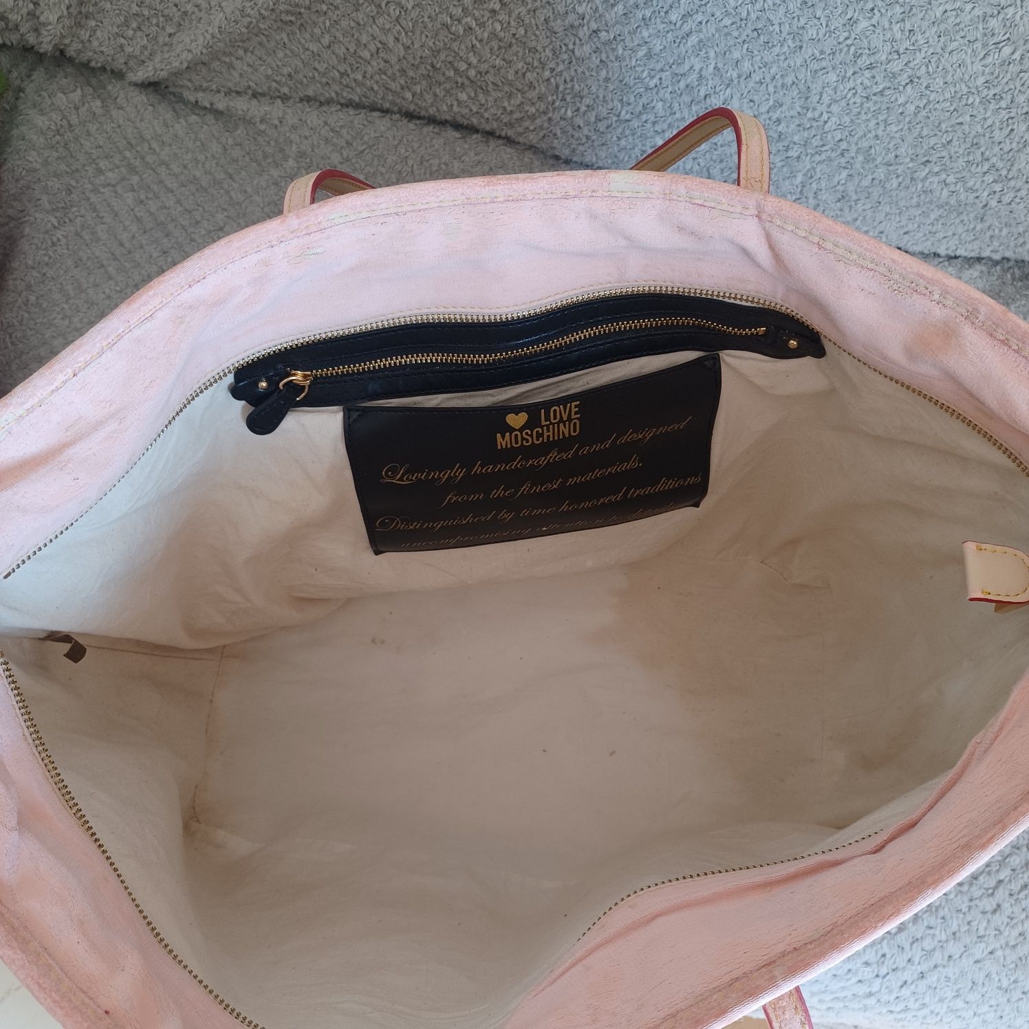 Duża torebka shopper bag Love MOSCHINO plaża zakupy XXL