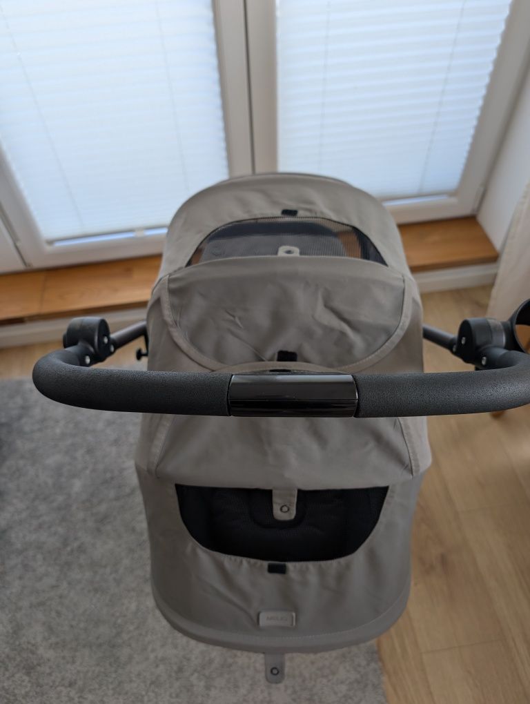 Wózek Cybex Melio 2.0 Soho Grey spacerówka +adaptery i uchwyt do kubka