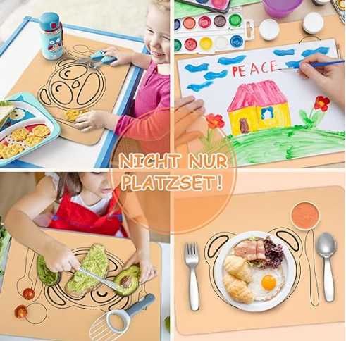 Drewniana deska śniadaniowa dla dzieci