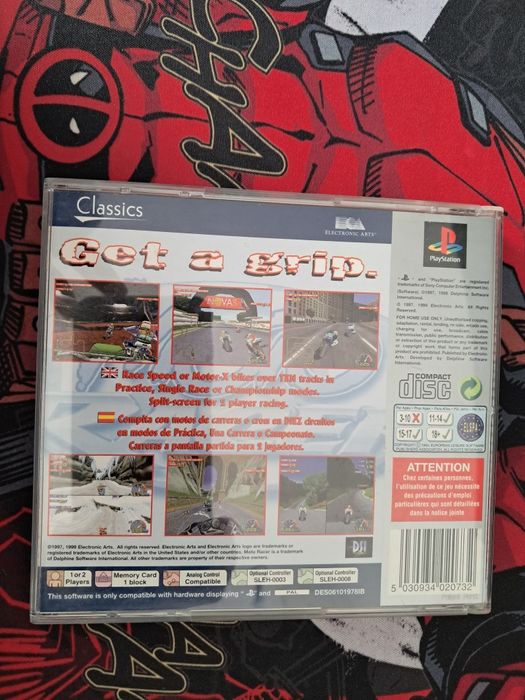 PS1 - Caixa Moto Racer