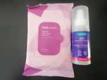 Spray Lansinoh apaziguador e toalhitas refrescantes pós-parto