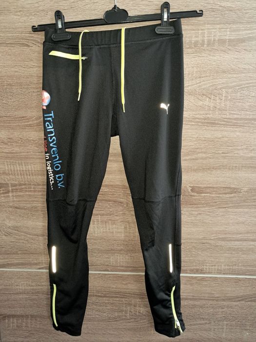 Czarne sportowe legginsy damskie Puma
