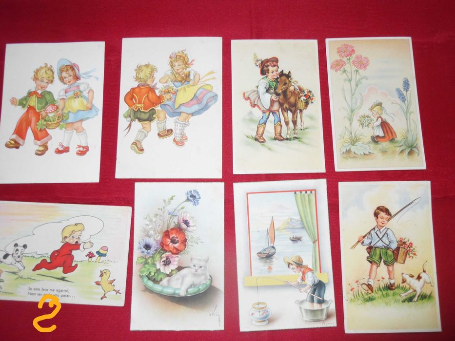 Postais antigos dos anos 50