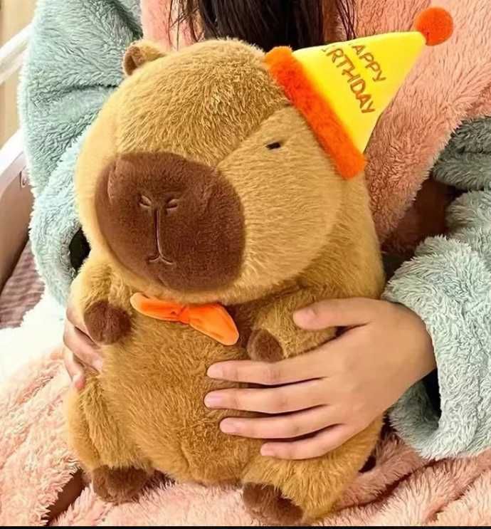 М'яка іграшка Капібарав з капелюхом. 25 см  Kapibala. Capybara.