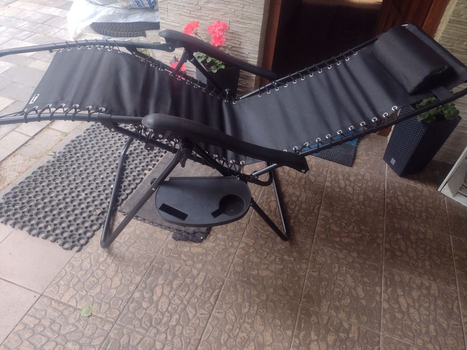 leżak ogrodowy, plażowy składany -nowy