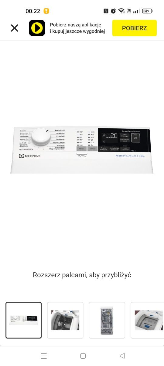Sprzedam pralkę Electrolux