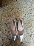 Buty  srebrne damskie