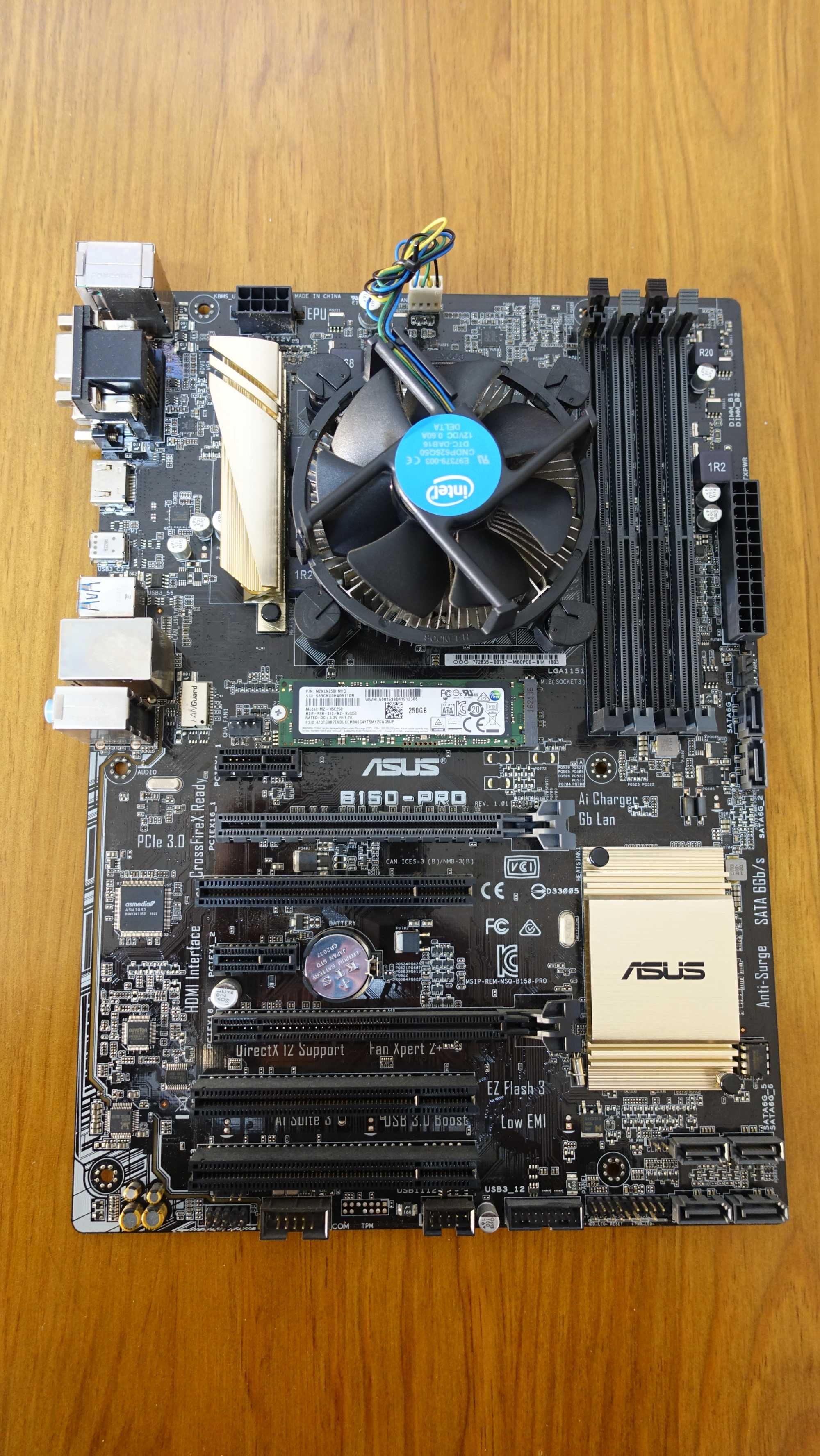 Motherboard Asus 150-Pro/ Processador Intel