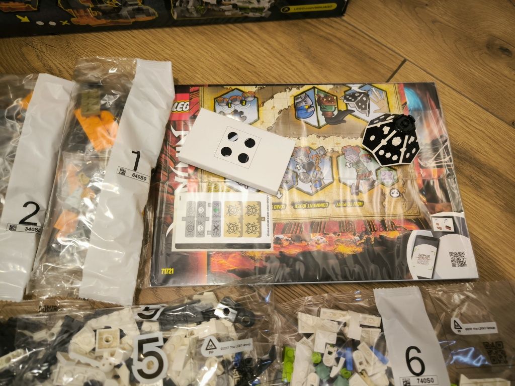 LEGO 71721 Ninjago smok szkieletowego czarnownika nowy niekompletny