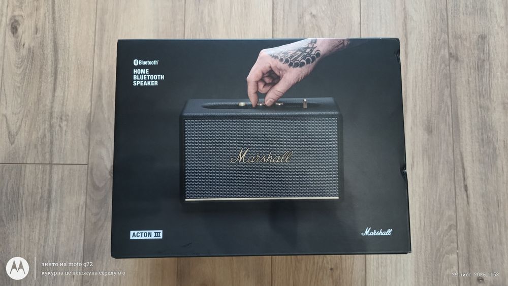 В Наявності Моноблочна акустична система Marshall Acton III Black