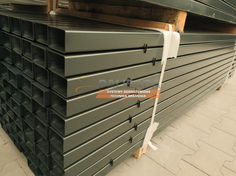 SŁUPEK OGRODZENIOWY 230 cm - SŁUPKI 60X40X1,25 mm - 2,3  Ocynk + KOLOR