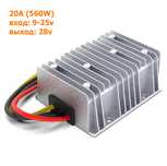 Преобразователь повышающий с 12 на 28v 20A 560W