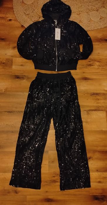 Dres czarny cekiny