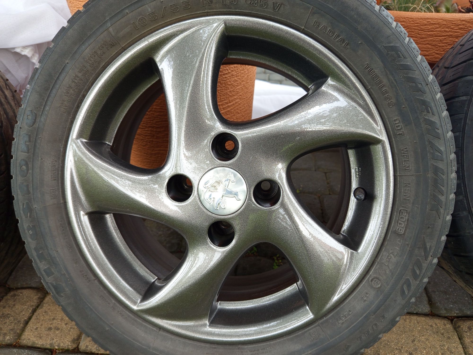 Felgi aluminiowe 15 peugeot 207 308 partner citroen C3 Berlingo 4x108